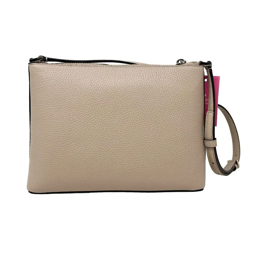 Kate Spade Harlow Crossbody Purse Warm Beige Leather WKR00058